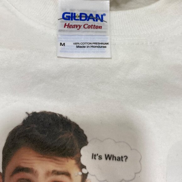 Daniel Radcliffe Meme White Graphic Tee Medium Gildan Heavy Cotton Pre-Shrunk - Picture 4 of 5